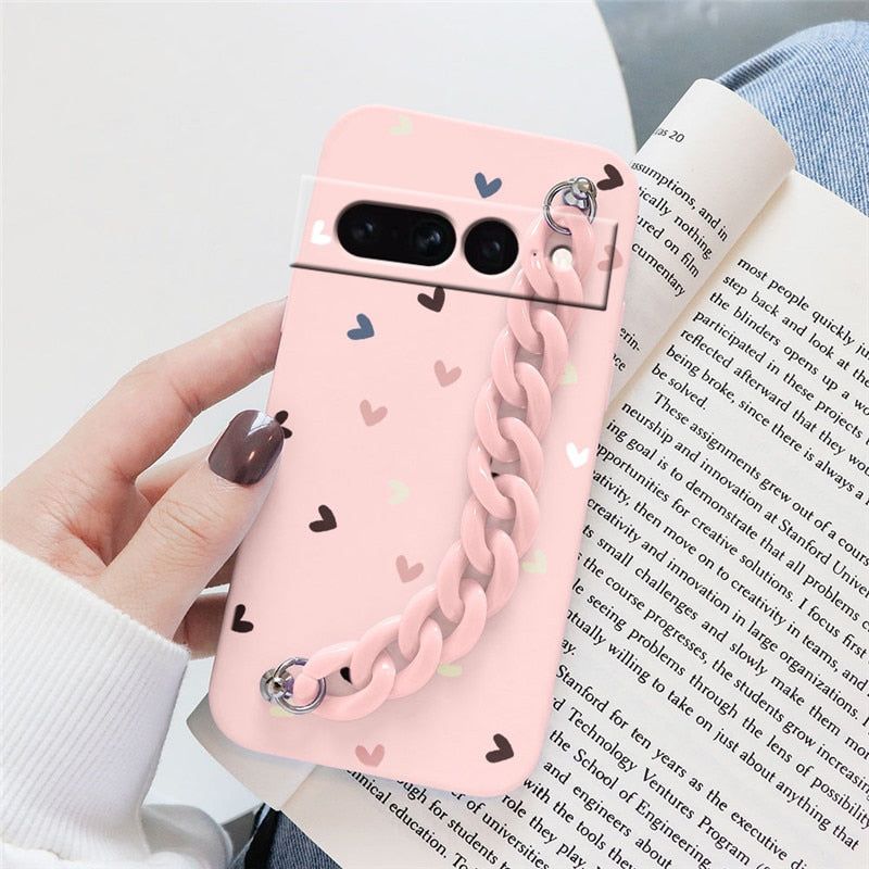 Flowers Silicone Matte Cover For Google Pixel 7 Pro - The Pixel Store