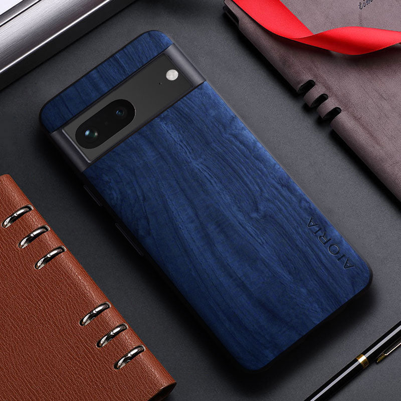 Bamboo Wood Pattern Leather Phone Case For Google Pixel 7 Pro - The Pixel Store