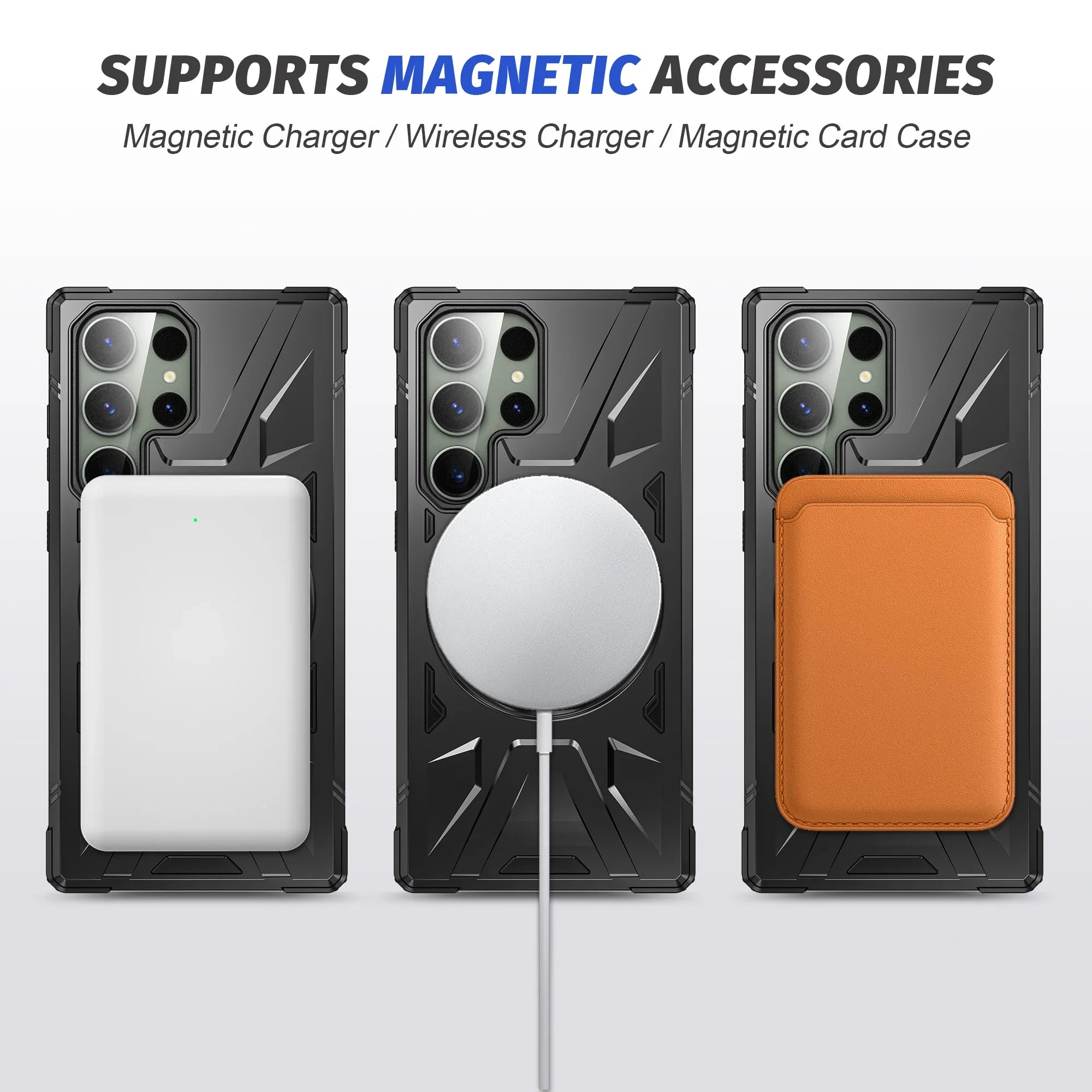 Shockproof Magnetic Ring Bracket Case For Samsung Galaxy S24 Ultra